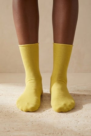 ELASTIC MODAL WOMEN SOCKS LIGHT GREEN