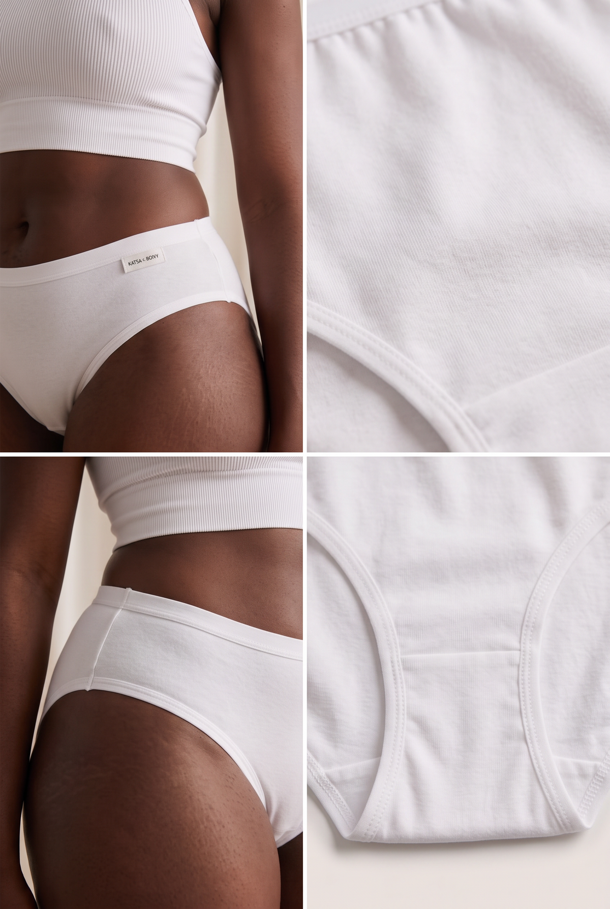 WOMEN'S BASIC PANTIES WHITE