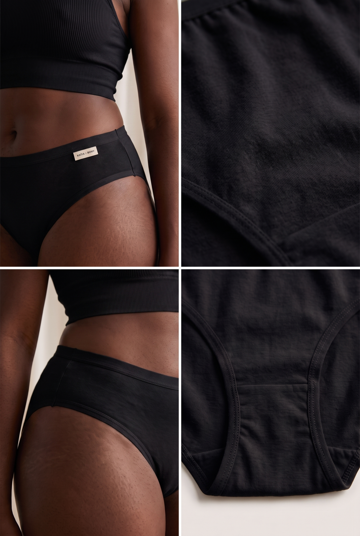 WOMEN'S BASIC PANTIES BLACK