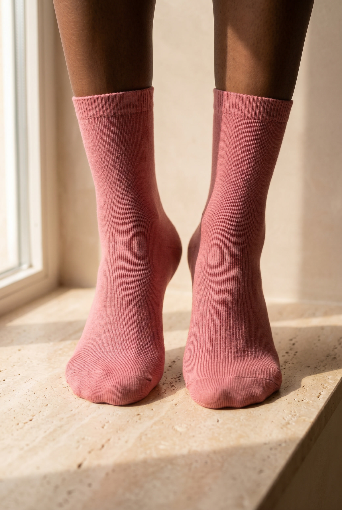 FAMILY WOMEN BASIC SOCKET SOCKS ROSE PINK