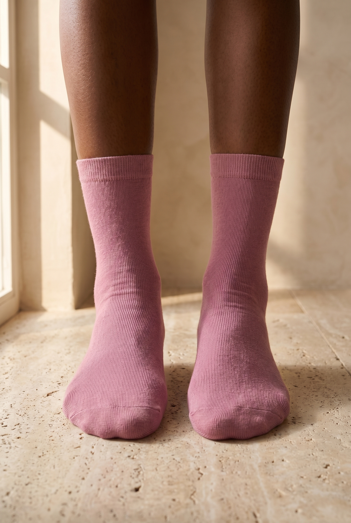 FAMILY WOMEN BASIC SOCKET SOCKS ROSE VIOLET