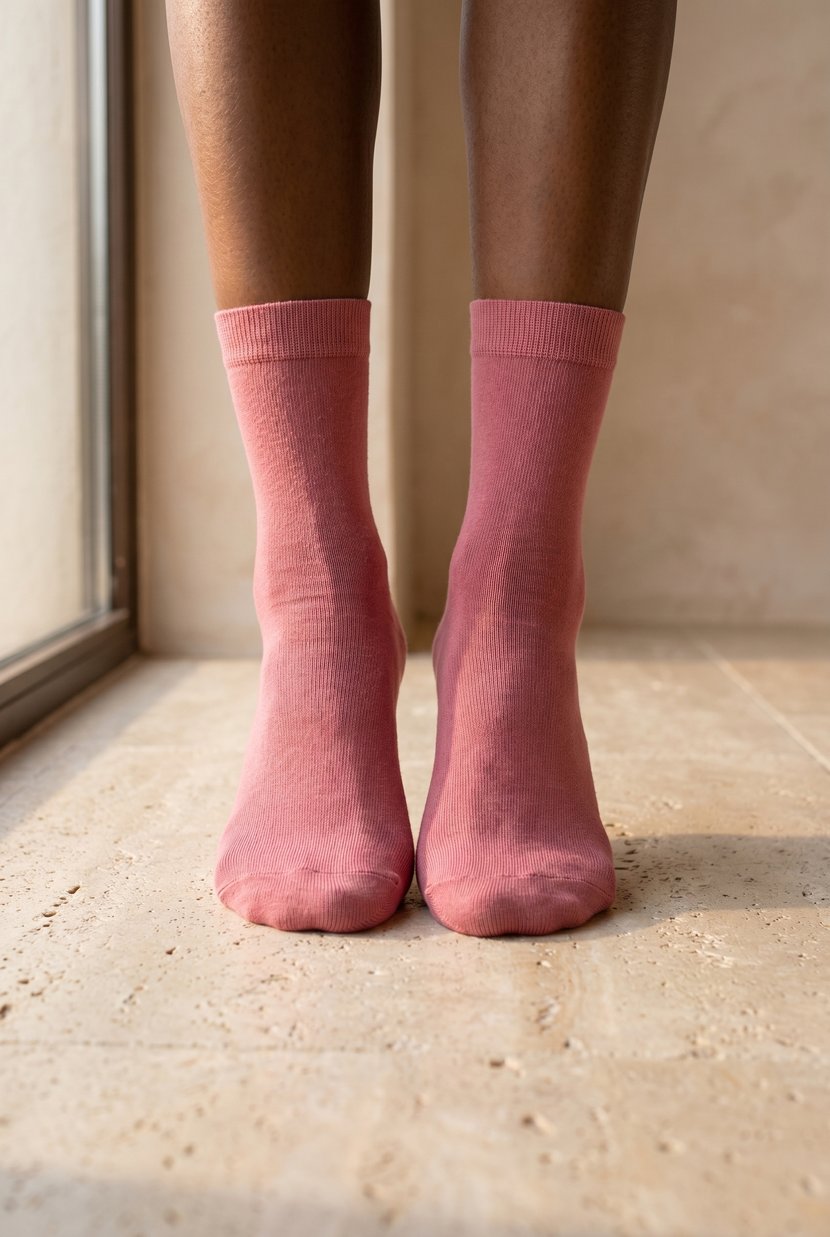 FAMILY WOMEN BASIC SOCKET SOCKS PINK