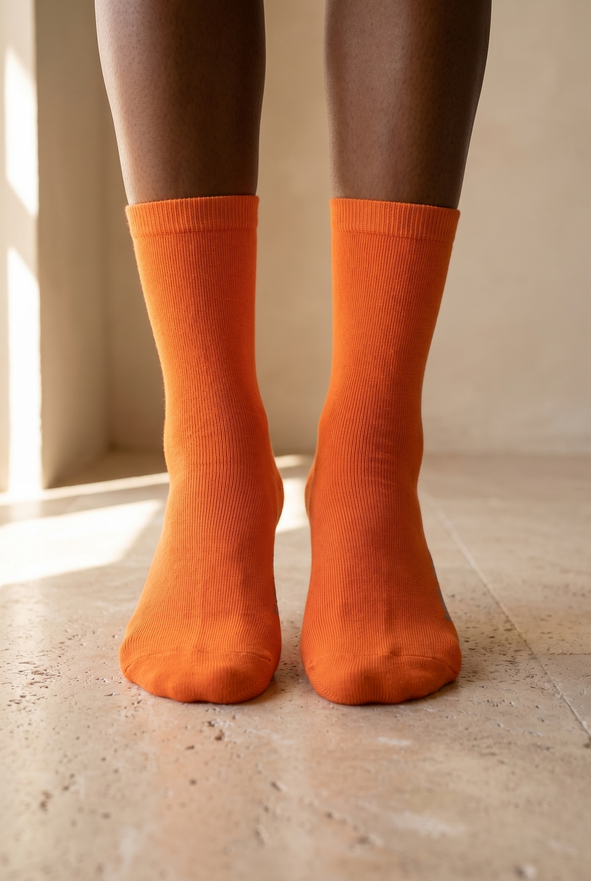 FAMILY WOMEN BASIC SOCKET SOCKS ORANGE