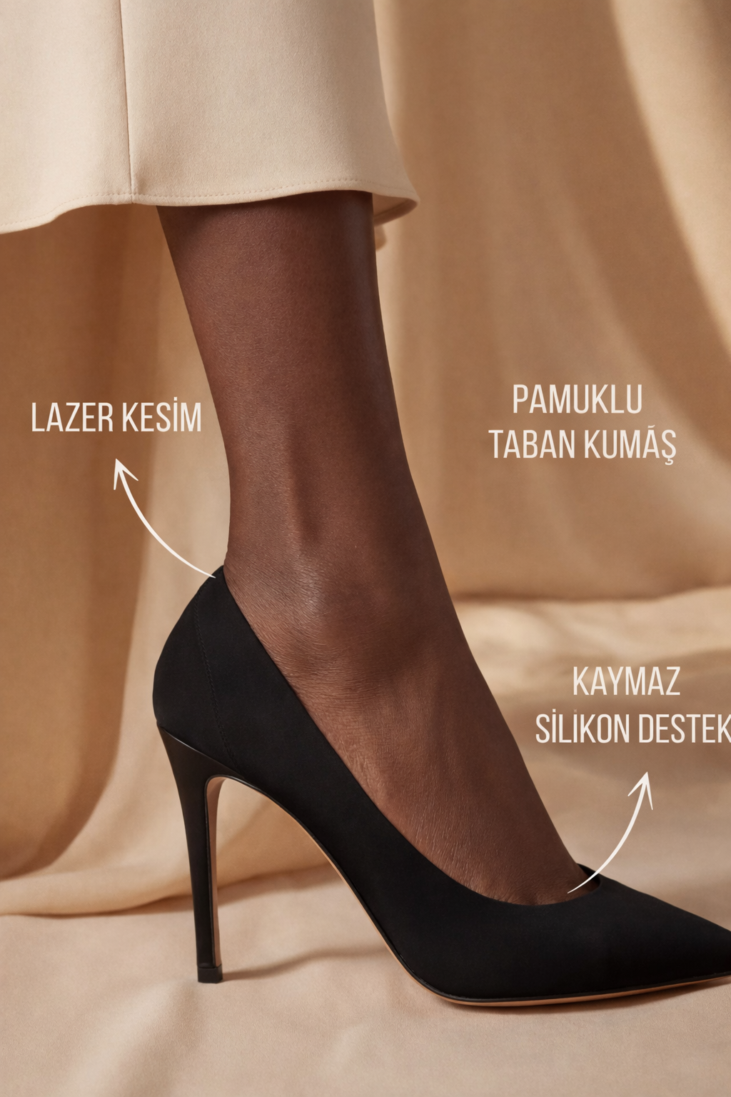 WOMEN INVISIBLE SOCKS BLACK