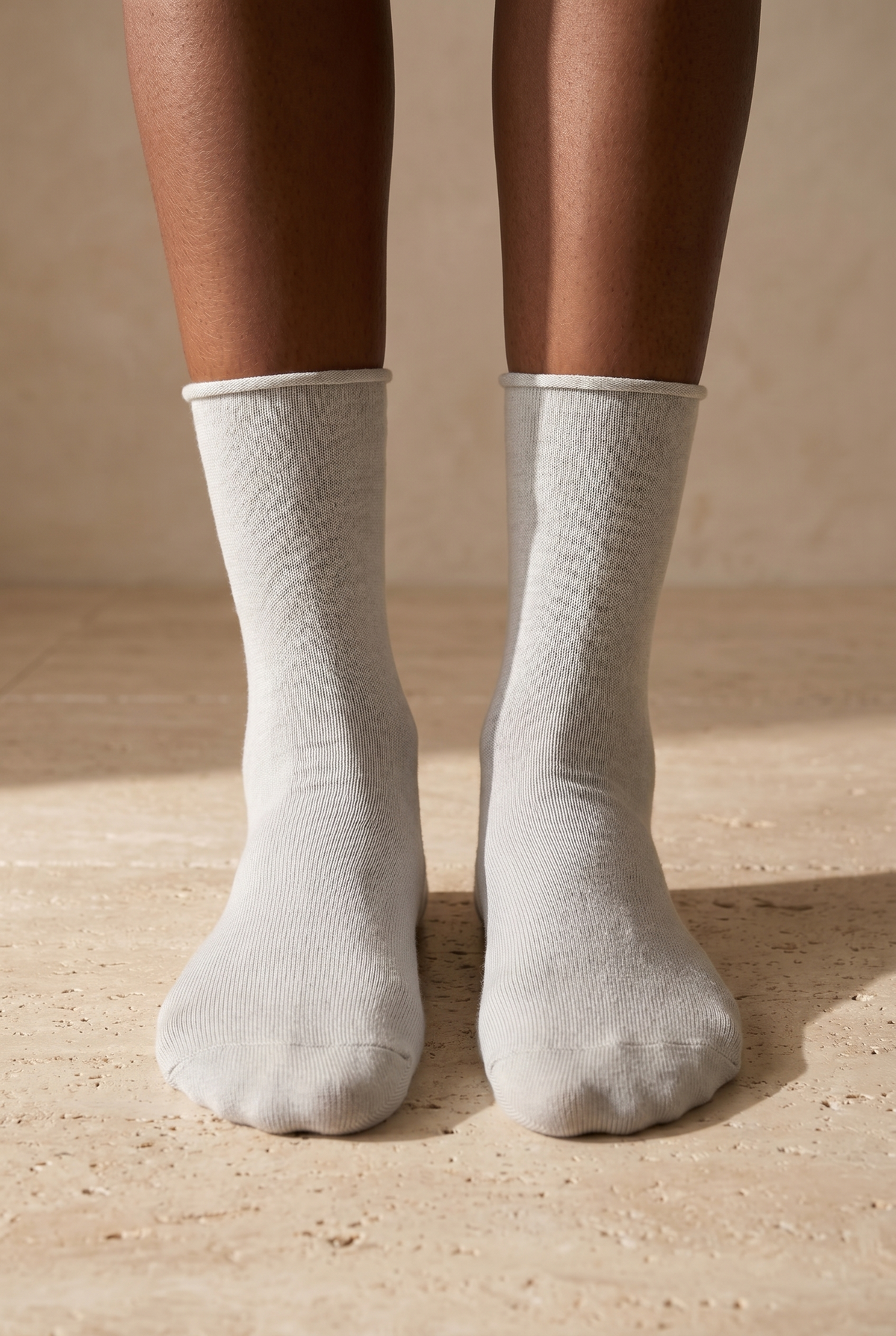 ELASTIC MODAL WOMEN SOCKS GREY