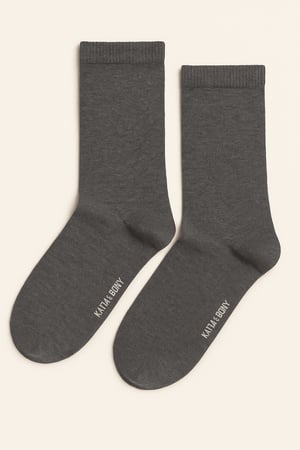 NEW HAROLD BAMBOO WOMEN SOCKET SOCKS ANTRACITE