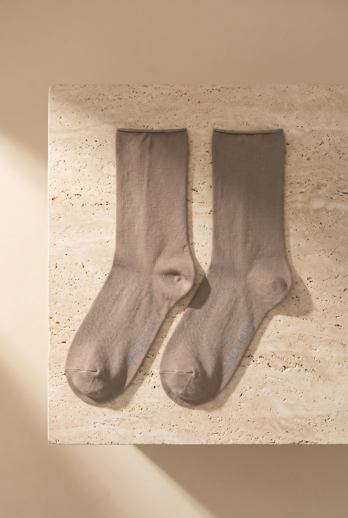 ELASTIC MODAL WOMEN SOCKS BROWN MEL.