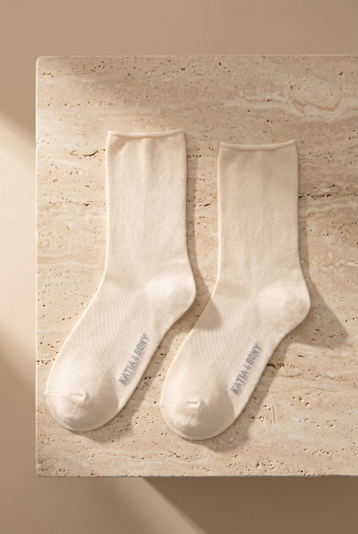 ELASTIC MODAL WOMEN SOCKS ECRU