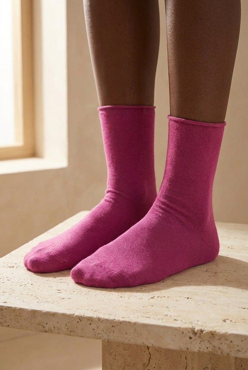 ELASTIC MODAL WOMEN SOCKS PURPLE