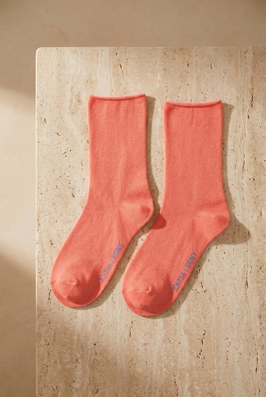 ELASTIC MODAL WOMEN SOCKS SOFT PINK