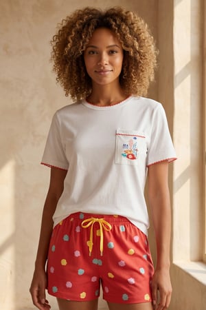 SEA LA VIE SHELL WOMEN'S SHORTS SET WHITE