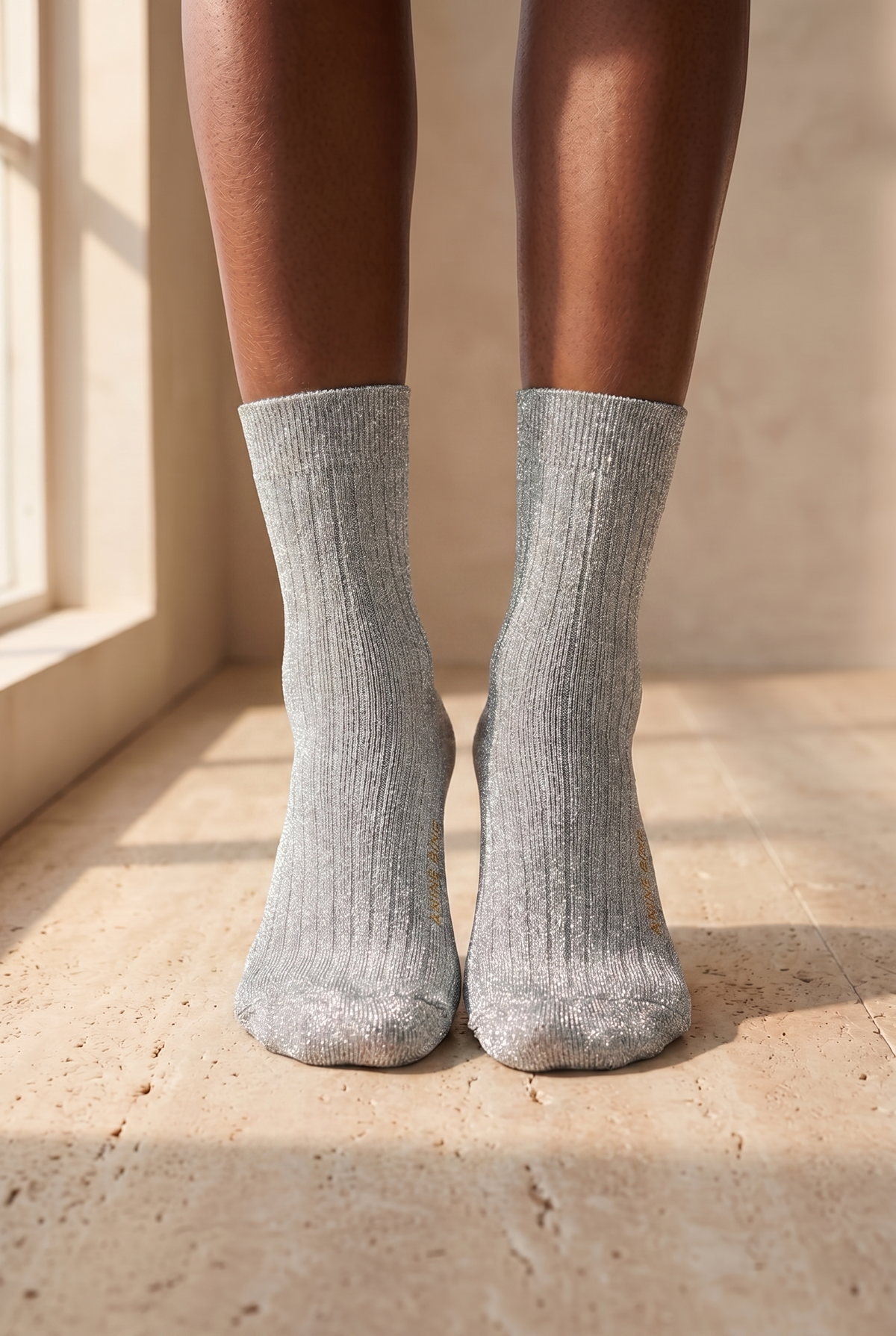 WOMEN SOCKET SOCKS GREY MELANGE