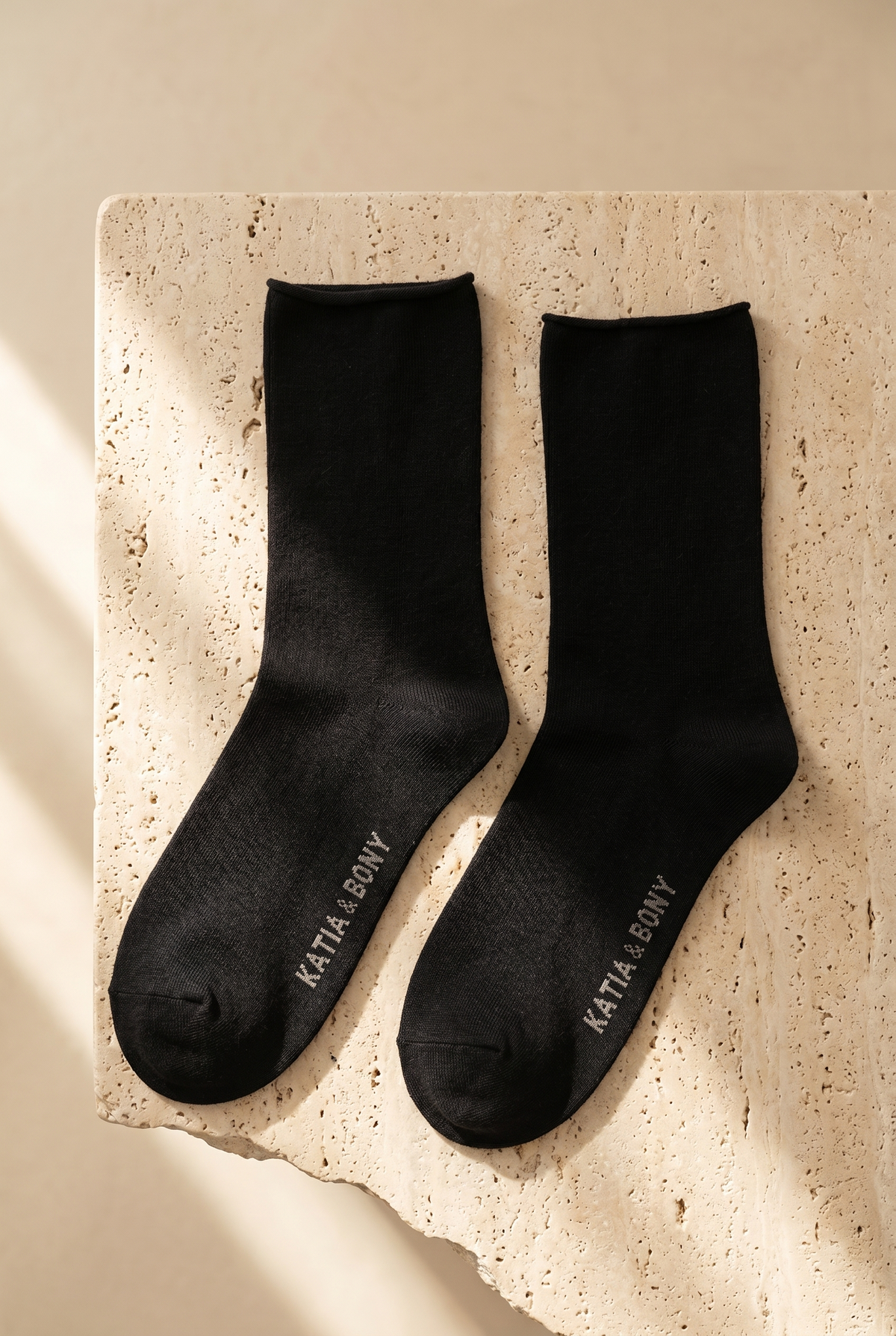 ELASTIC MODAL WOMEN SOCKS BLACK