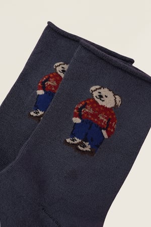 TEDDY WITHOUT ELASTIC MODAL WOMEN SOCKS GREY