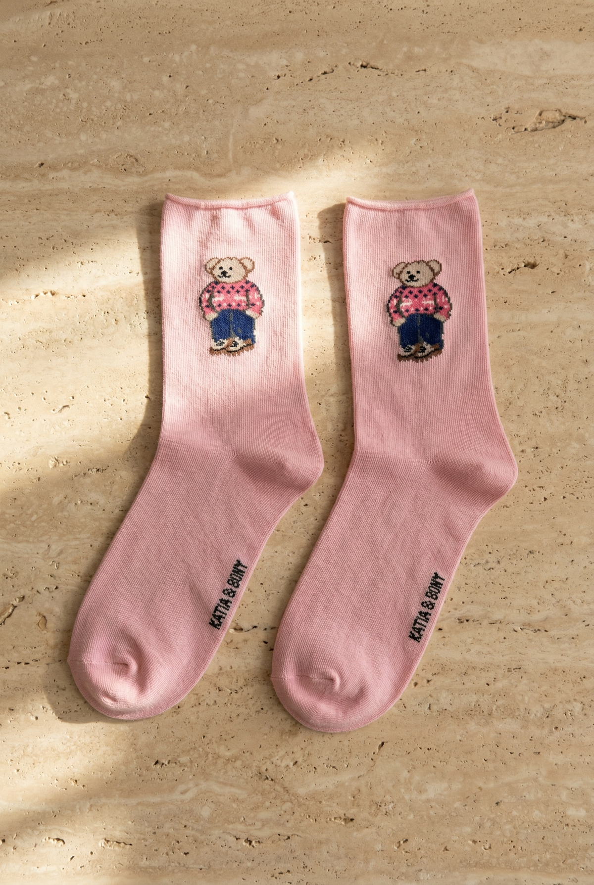 TEDDY WITHOUT ELASTIC MODAL WOMEN SOCKS LIGHT PINK
