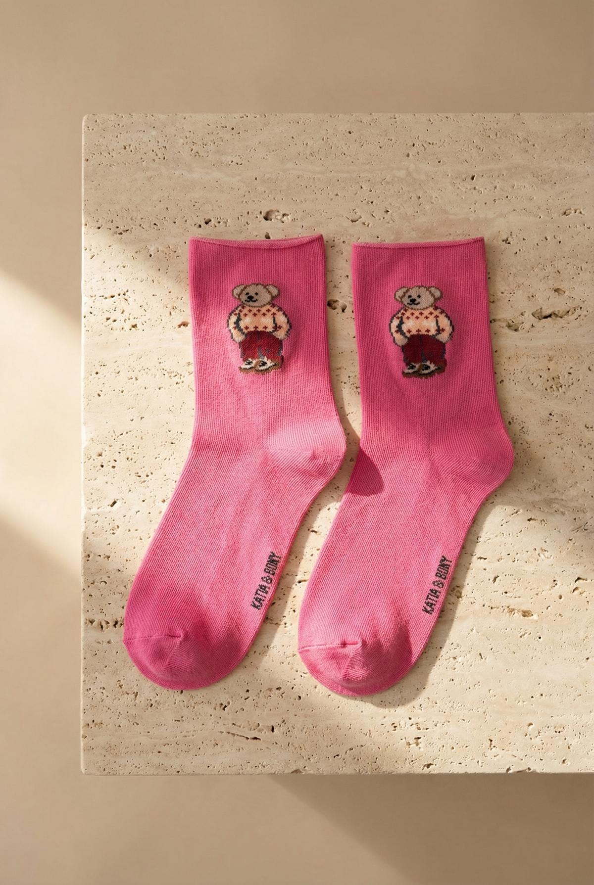 TEDDY WITHOUT ELASTIC MODAL WOMEN SOCKS PINK