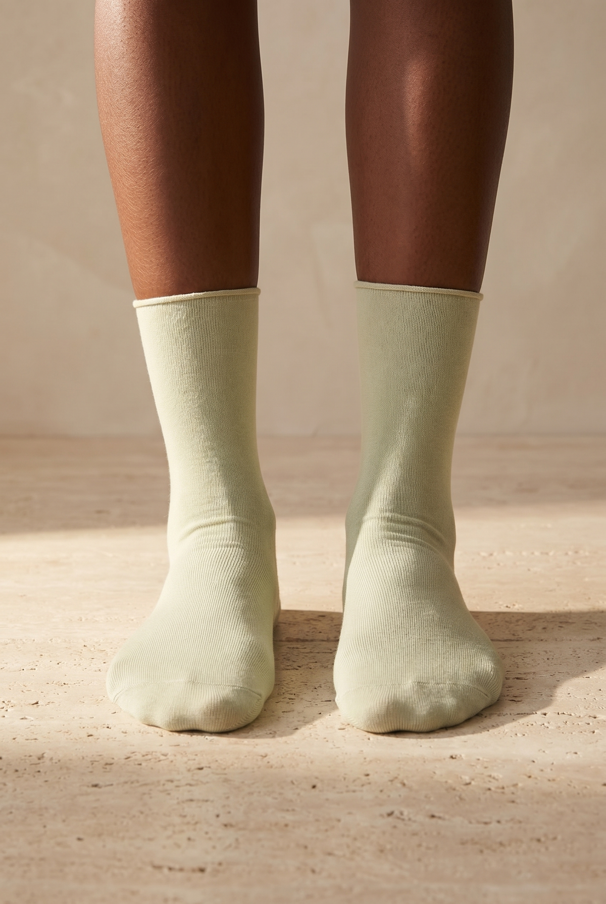 ELASTIC MODAL WOMEN SOCKS GREEN