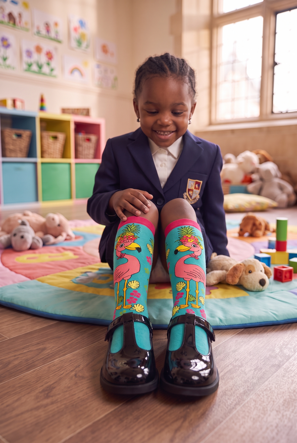 FLAMINGO KIDS KNEE HIGH SOCKS MIX