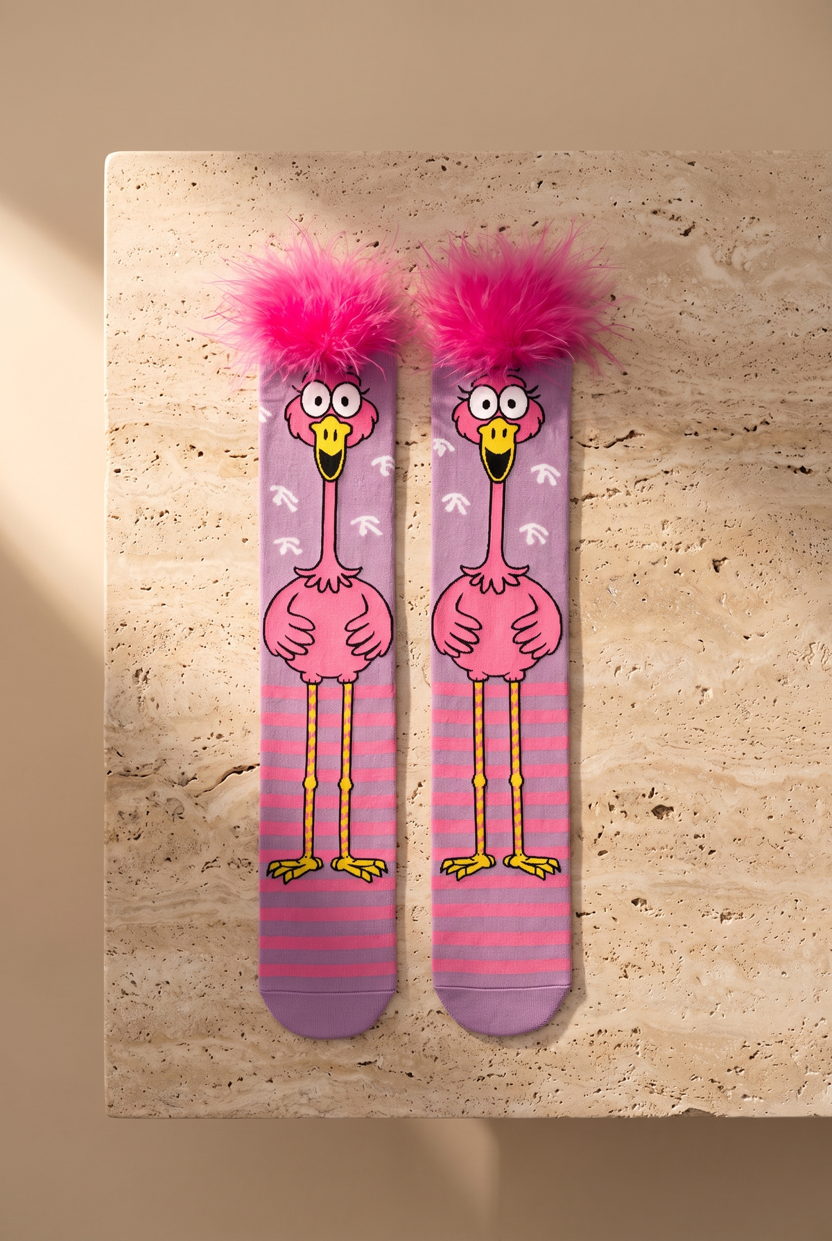 FLAMINGO KIDS KNEE HIGH SOCKS WITH TASSEL ACCESSORIES MIX
