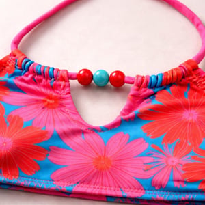 FLORAL OUTBURST GIRL'S BIKINI SET PINK