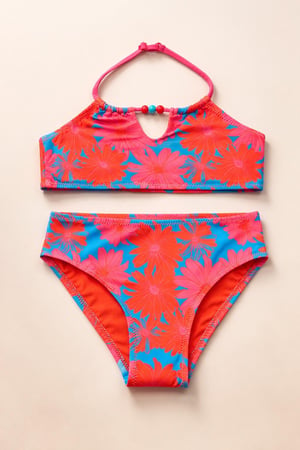 FLORAL OUTBURST GIRL'S BIKINI SET PINK
