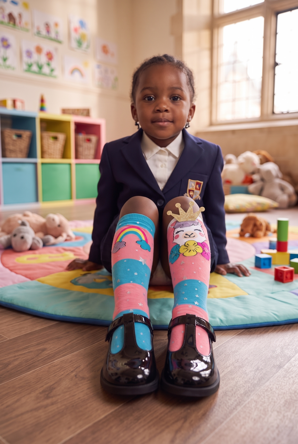Kids' Knee-High Socks with Unicorn Accessories MIX