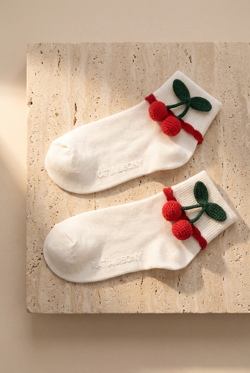 2PCK CHERRY CHILDREN'S STEP SOCKS MIX