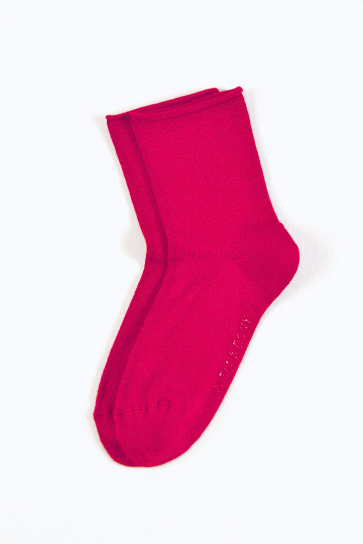 ELASTIC MODAL CHILDREN'S SOCKET SOCKS DARK PINK