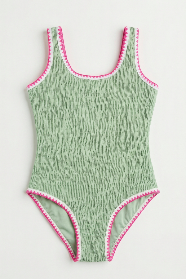 SEA LA VIE GIRL'S SWIMSUIT GREEN
