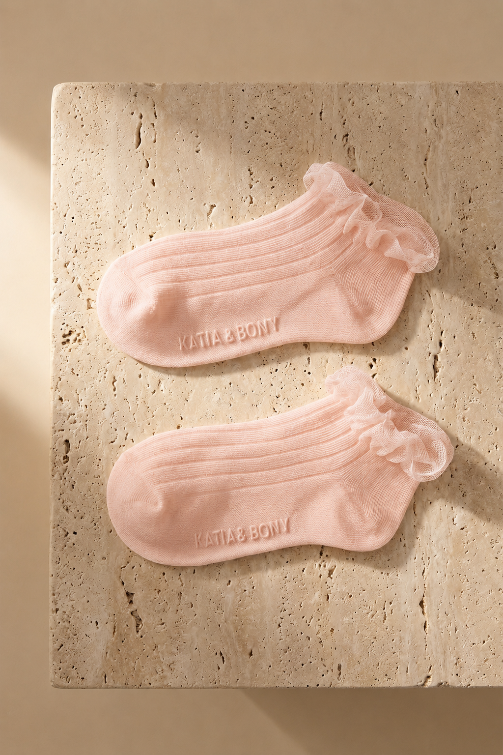 GIRL'S STEP SOCKS WITH TULLE ACCESSORIES PINK
