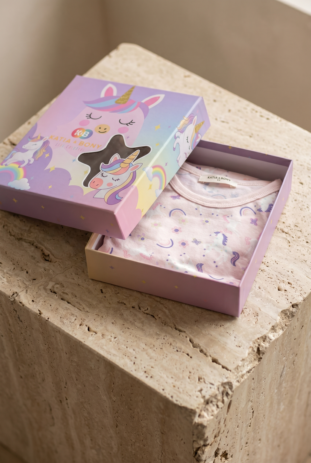 UNICORN KUTULU KIZ ÇOCUK PİJAMA TAKIM PINK