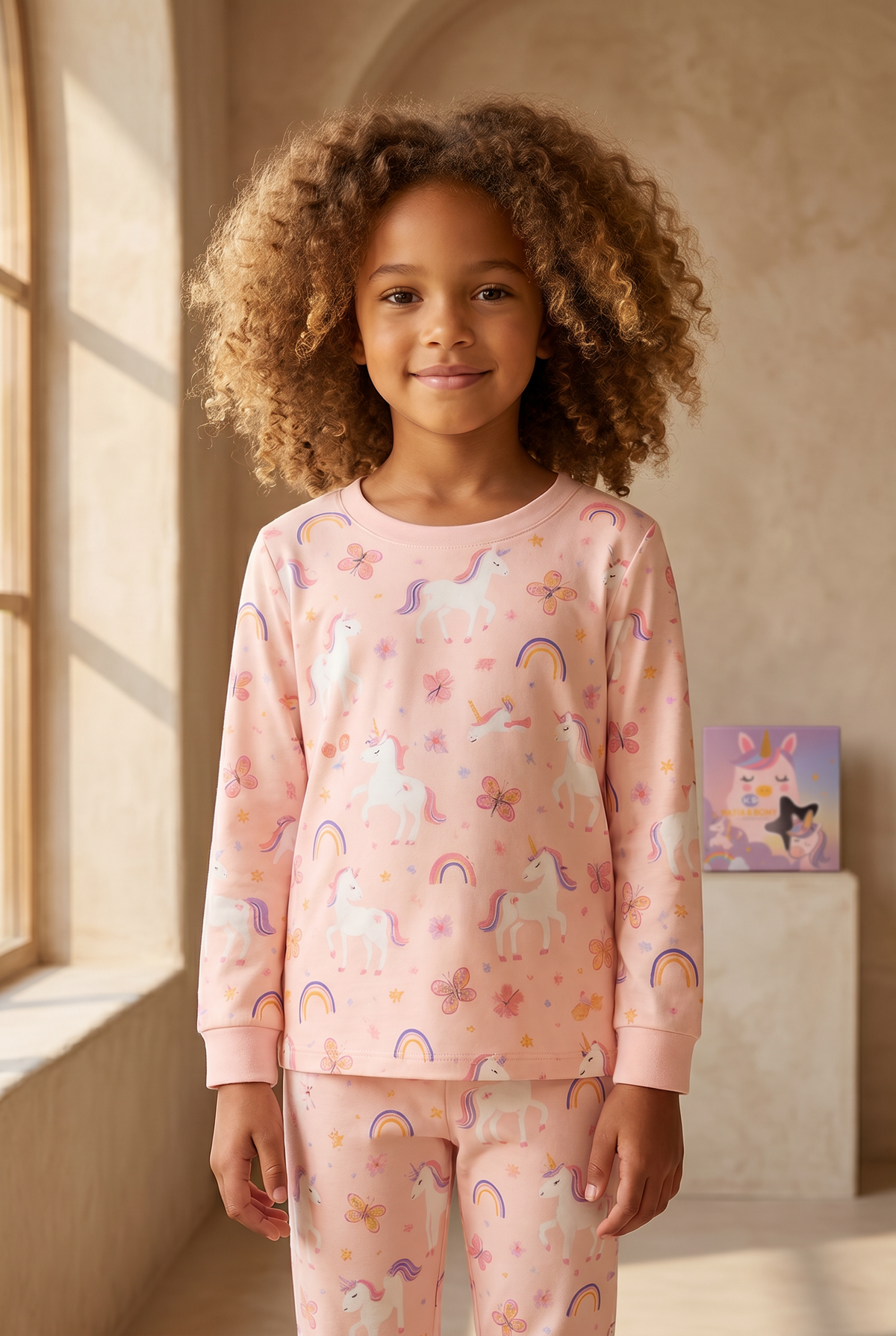 UNICORN KUTULU KIZ ÇOCUK PİJAMA TAKIM PINK