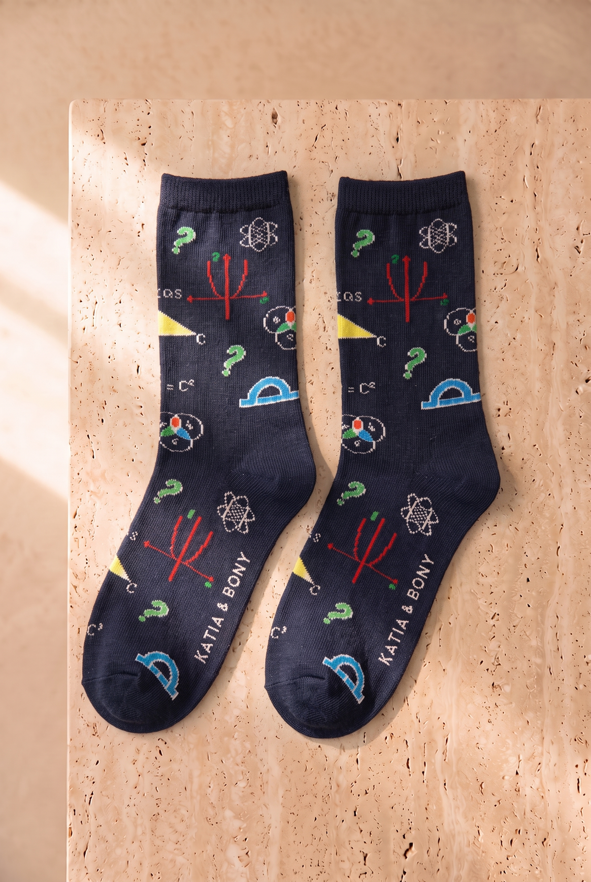 MATHS BOXED CHILDREN'S SOCKS MIX