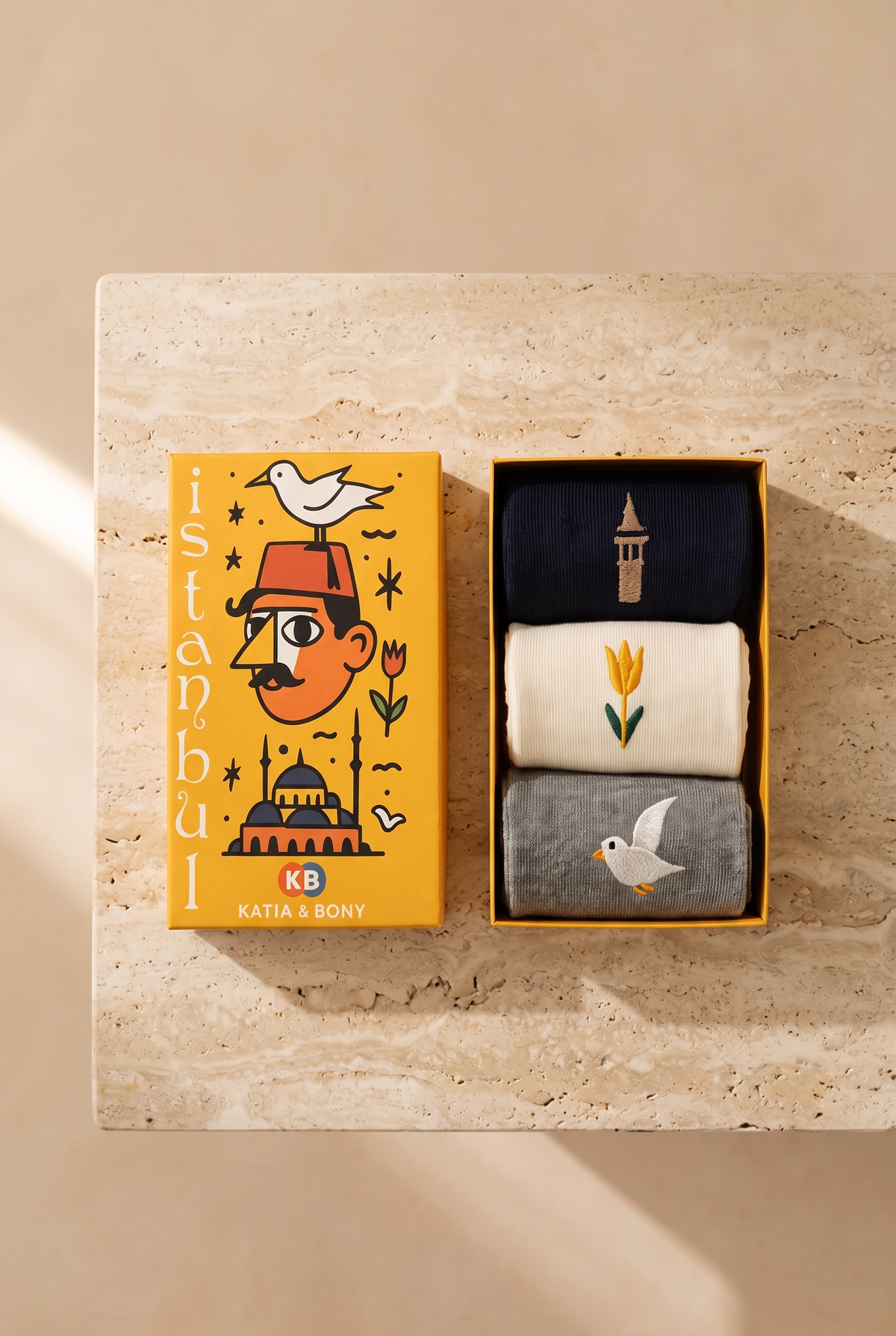 3PCK ISTANBUL GALATA BOXED UNISEX SOCKET SOCKS MIX
