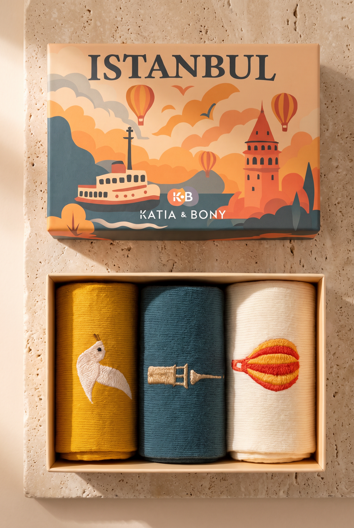 3PCK ISTANBUL GULL BOXED UNISEX SOCKET SOCKSS MIX