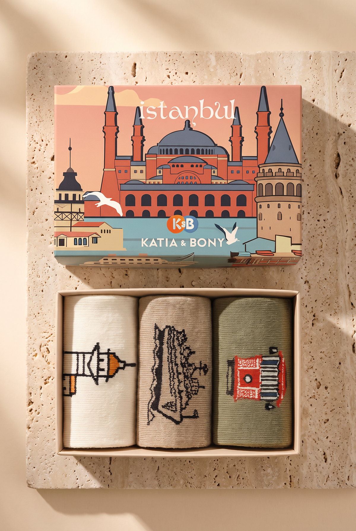 3PCK ISTANBUL TRAIN BOXED UNISEX SOCKET SOCKS MIX