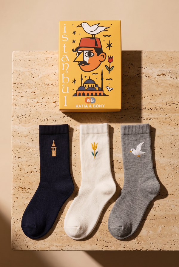 3PCK ISTANBUL GALATA BOXED UNISEX SOCKET SOCKS MIX