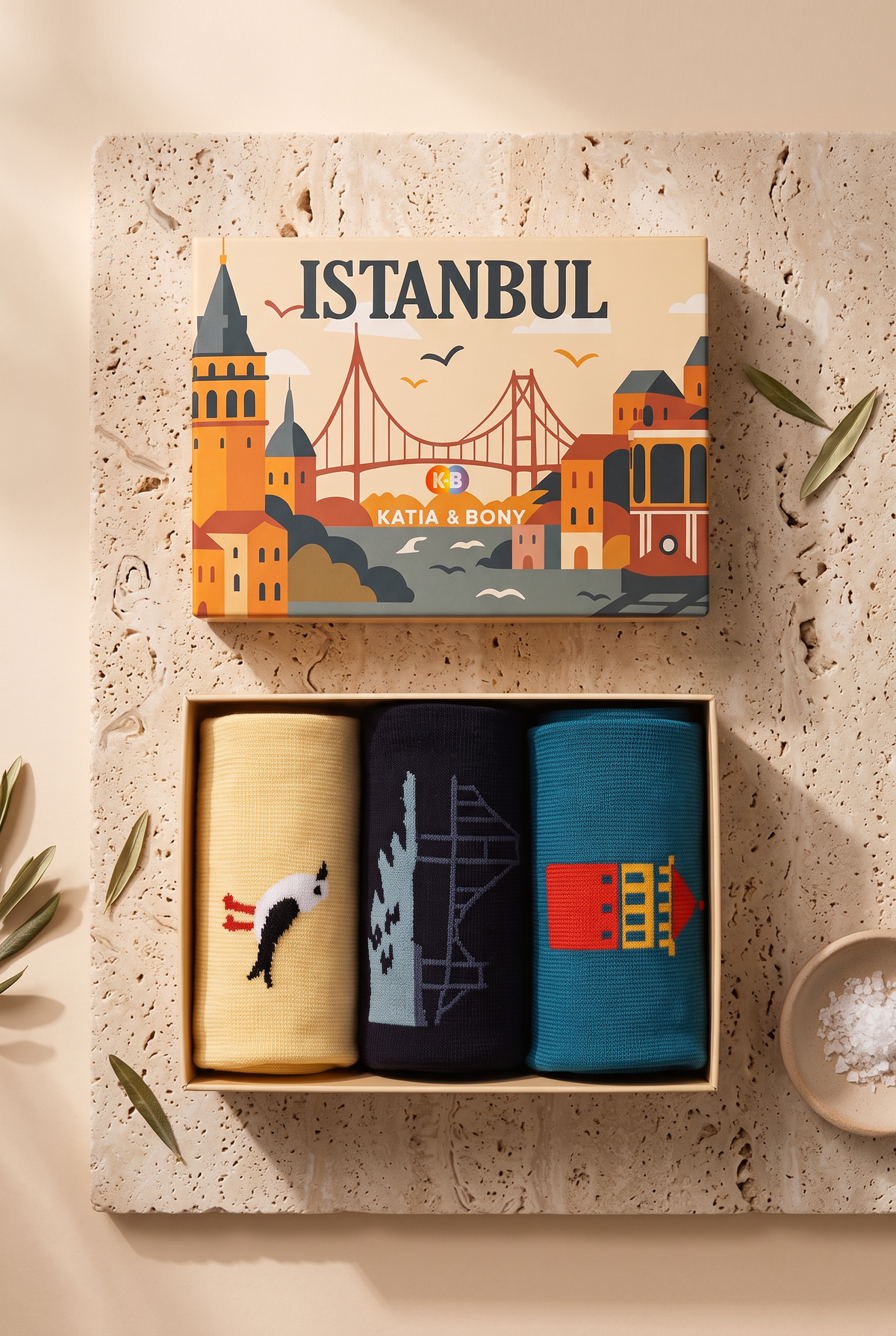 3PCK ISTANBUL BOSPORUS BOXED UNISEX SOCKET SOCKS MIX