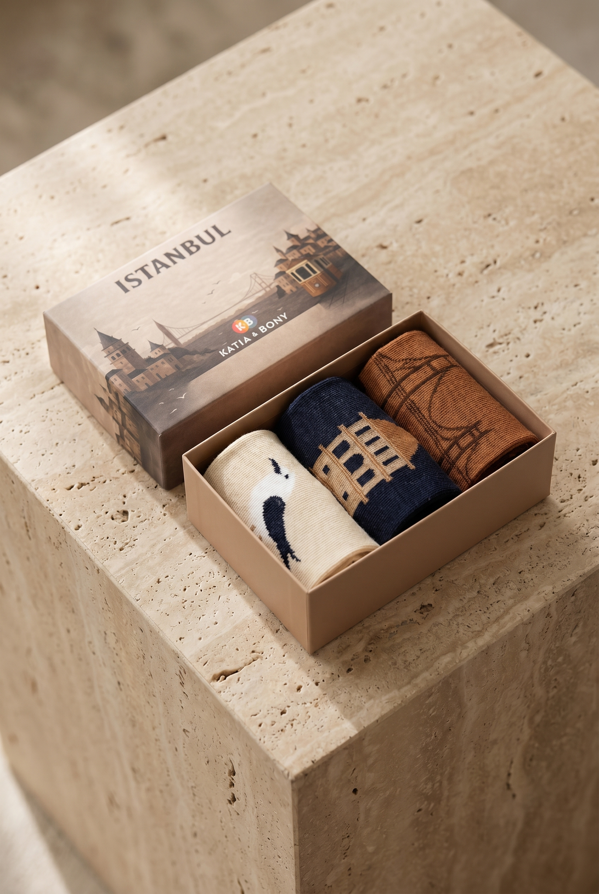 3PCK ISTANBUL GALATA BOXED UNISEX SOCKET SOCKS MIX