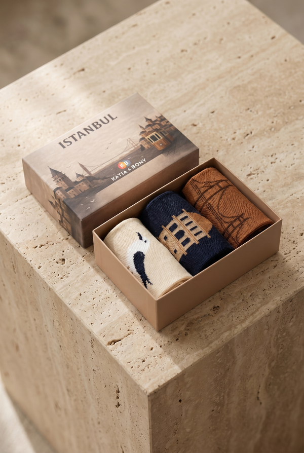 3PCK ISTANBUL GALATA BOXED UNISEX SOCKET SOCKS MIX