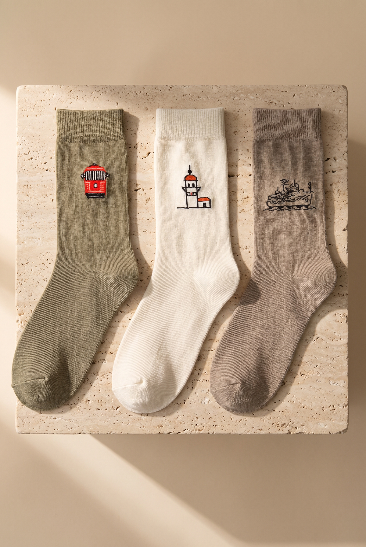 3PCK ISTANBUL TRAIN BOXED UNISEX SOCKET SOCKS MIX