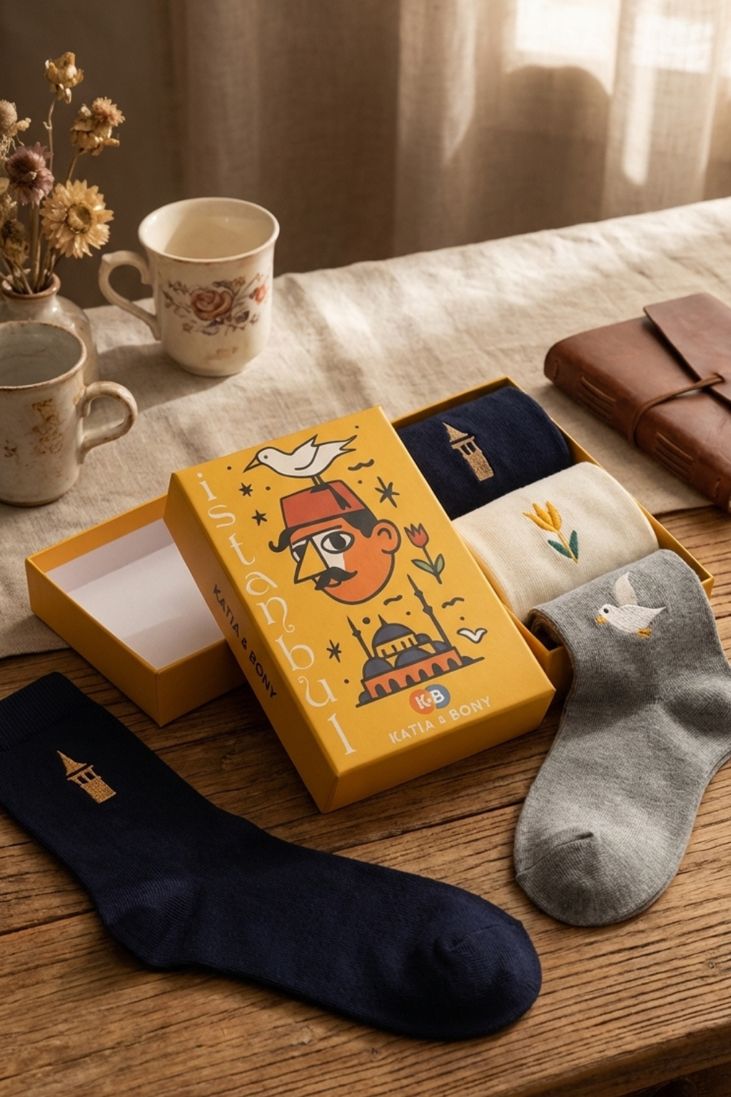 3PCK ISTANBUL GALATA BOXED UNISEX SOCKET SOCKS MIX