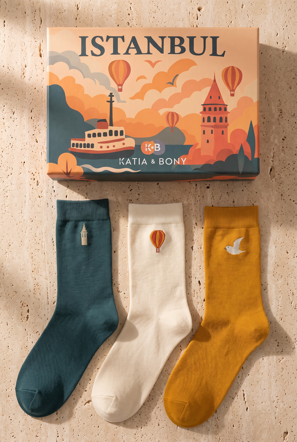 3PCK ISTANBUL GULL BOXED UNISEX SOCKET SOCKSS MIX