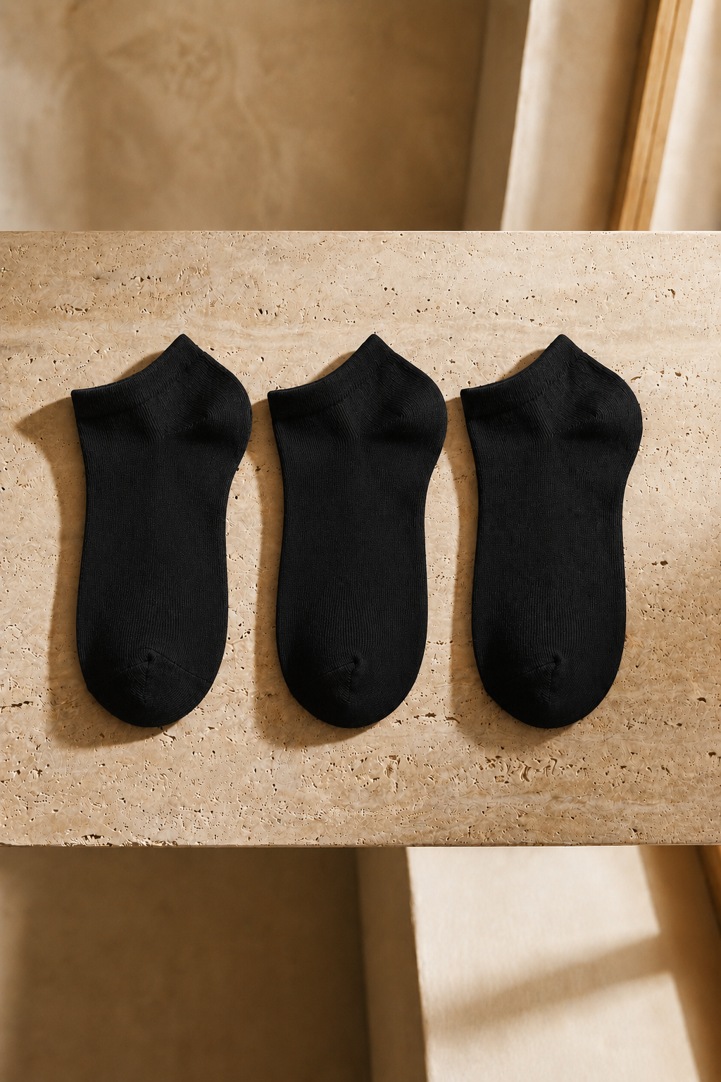 RUN 3 PCK KIDS SOCKS BLACK-BLACK-BLACK