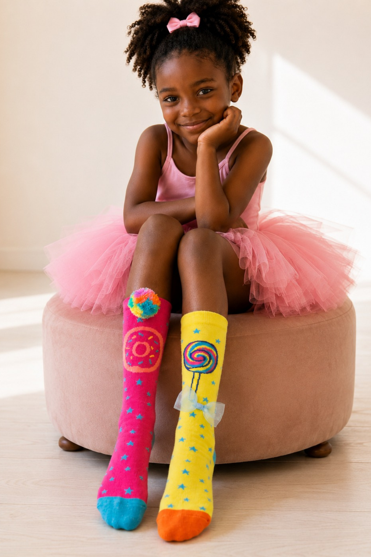Candy Patterned Accessory Children's Knee-High Socks MIX