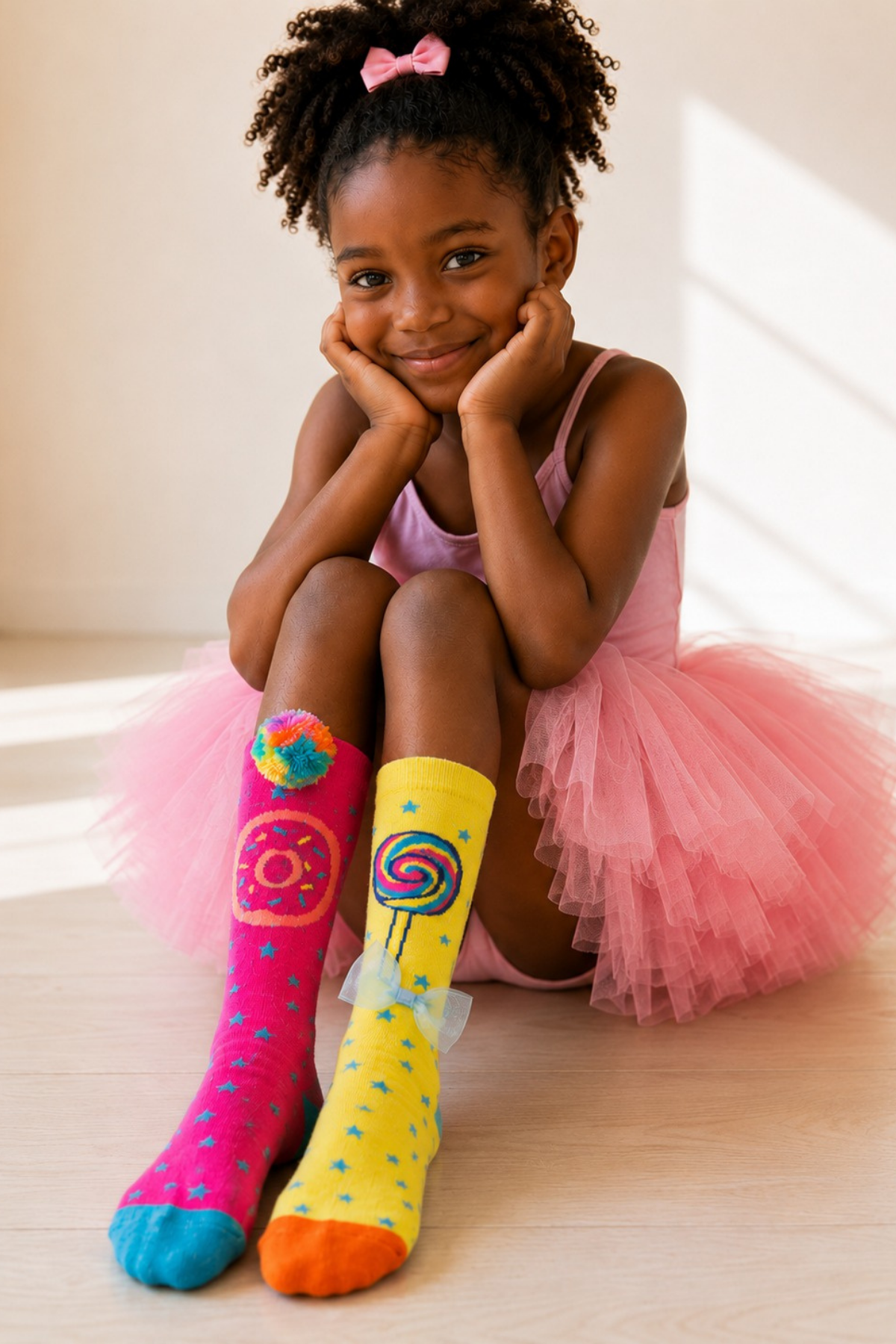 Candy Patterned Accessory Children's Knee-High Socks MIX