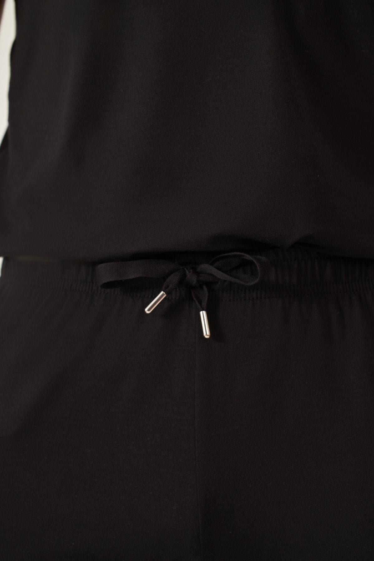 NEW SILVER MEN PYJAMAS SHORTS BLACK