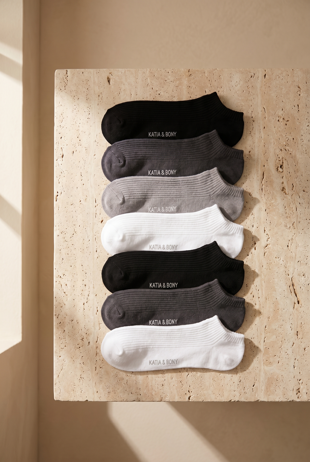 UNISEX 7 PCK STEP SOCKS MIX BLACK MIX