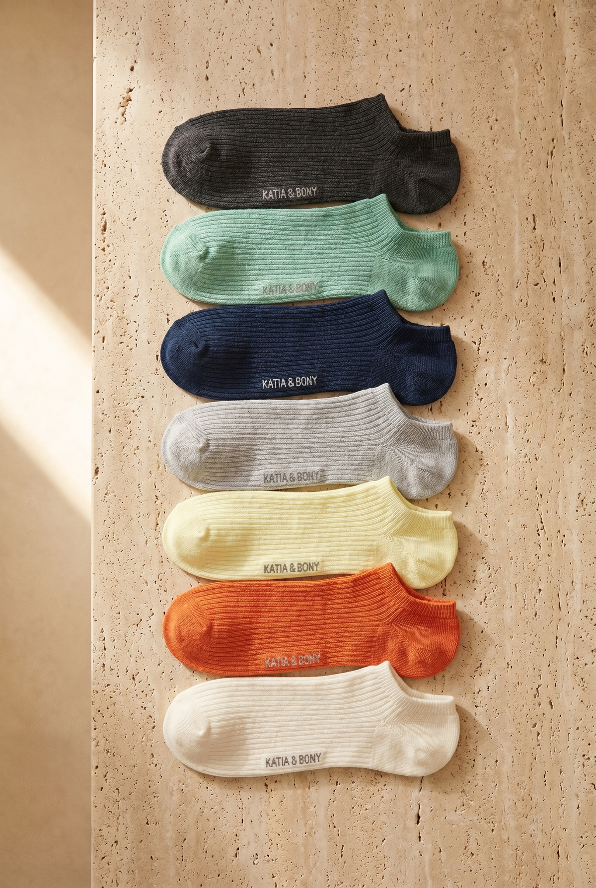 UNISEX 7 PCK STEP SOCKS MIX ORANGE MIX
