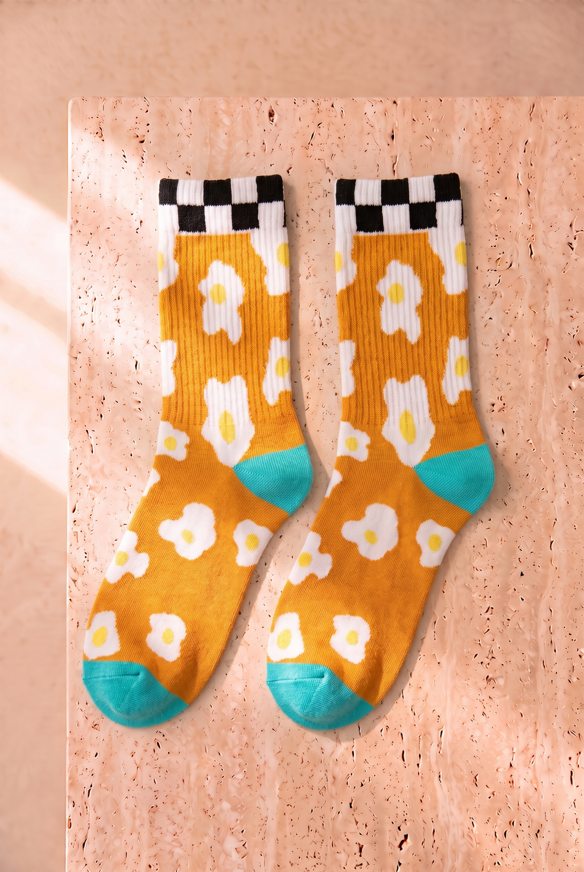 2PCK CHECKERED UNISEX BOXED SOCKET SOCKS MIX